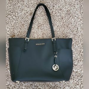 Michael kors leather tote bag